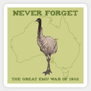 The Great Emu War of 1932 Sticker